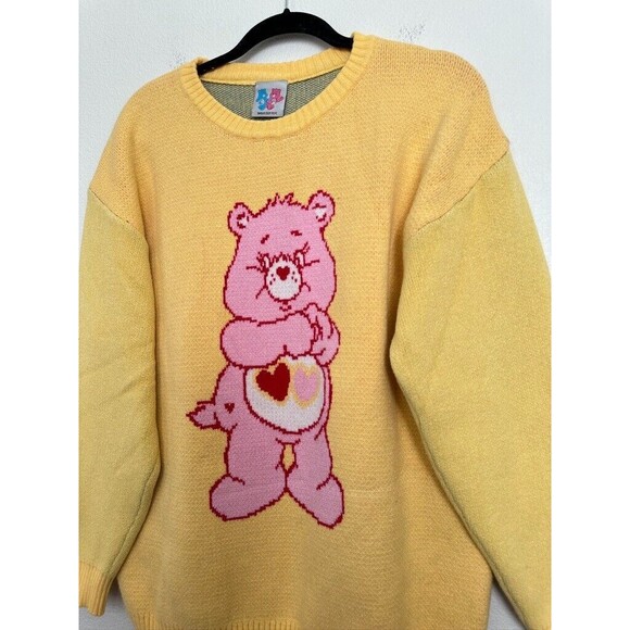 Care Bear x Acme De La Vie Sweater Crewneck Yellow 2021 Raglan Unisex Large (1) - Picture 2 of 8